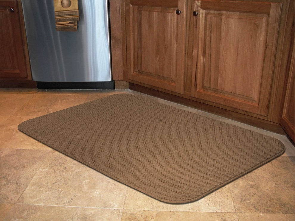 Skid-Resistant Area Rug Toffee Brown, 4'x6'