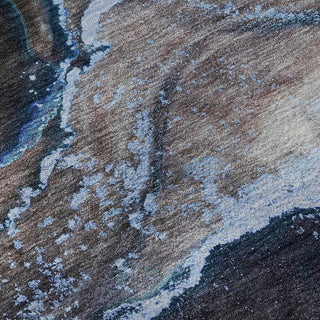 Premium Machine Washable Mayfield AMF525 Navy 5' x 7'6" Rug