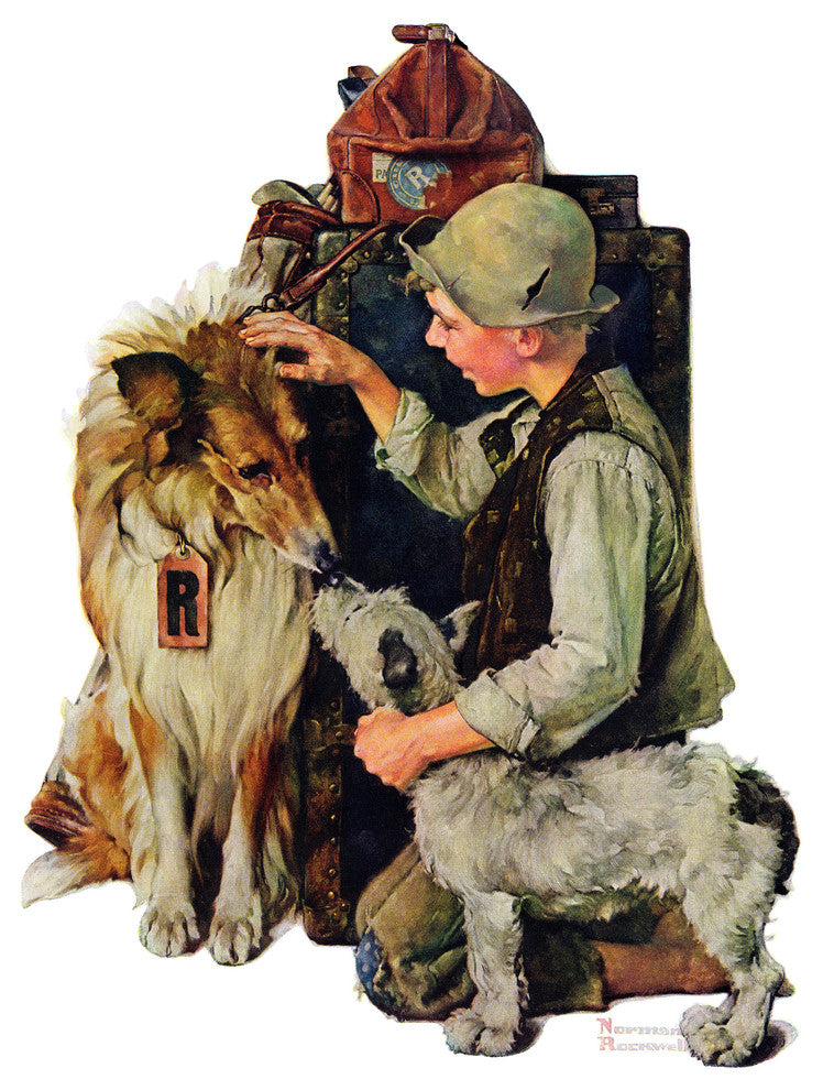 "Raleigh Rockwell" Painting Print on Canvas by Norman Rockwell