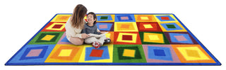 Kid Essentials Rug, Off Balance, Brights, 5'4"x7'8"