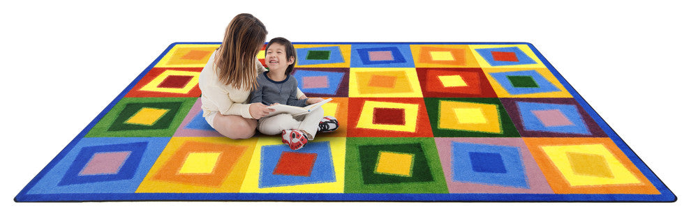 Kid Essentials Rug, Off Balance, Brights, 5'4"x7'8"