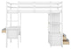 Gewnee Twin Size Loft Bed with Built-in Desk with Two Drawers