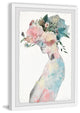 "Flower and Butterflies II" Framed Painting Print, 16"x24"