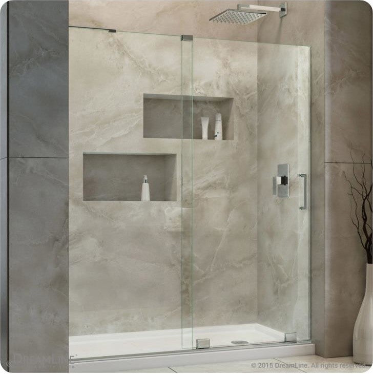 Dreamline Mirage-X 56, 60" W X 72" H Sliding Shower Door, Brushed