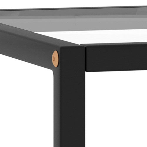 vidaXL Coffee Table End Table Living Room Sofa Table Black Tempered Glass