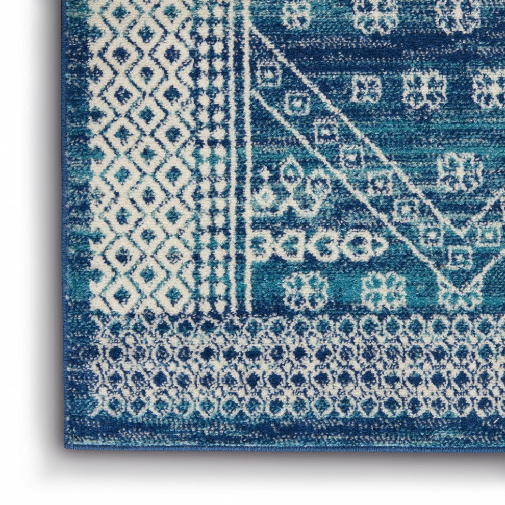 5'' X 7'' Navy Blue Power Loom Area Rug