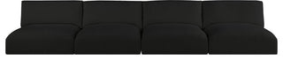 Ease Fabric Upholstered Modular Sofa, Black