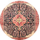 Ahgly Company Indoor Round Traditional Area Rugs, 3' Round