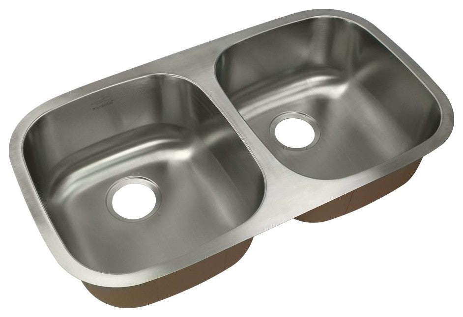Transolid Classic 32 3/8"x18 1/8"x8" Double Undermount SS Kitchen Sink