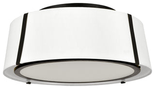 Crystorama Lighting Group FUL-905 Fulton 3 Light 18"W Semi-Flush - Black