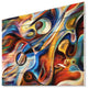 Designart Abstract Music Rhythm Abstract Wood Wall Art 46x36