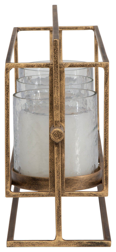 Uttermost Wenman Gold Triple Candleholder