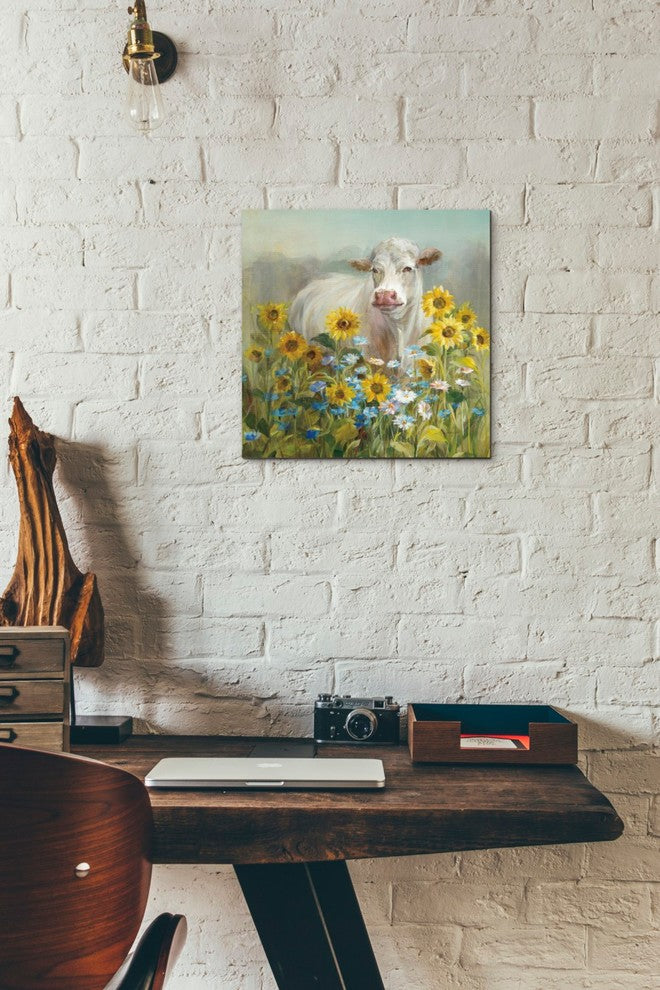 Epic Graffiti "Farm and Field I v2 Crop" by Danhui Nai Giclee Canvas, 12"x12"
