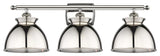 Adirondack 3-Light 28" Bath Vanity Light, Polished Nickel Shade