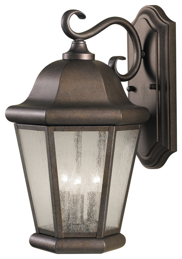 3-Light Wall Lantern, Corinthian Bronze