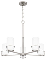 Seymour 5-Light Chandelier, Brushed Nickel