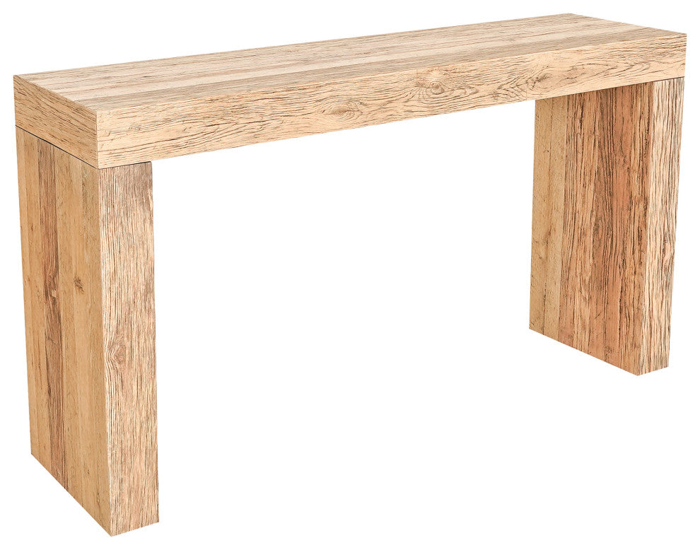 Evander Aged Oak Console Table