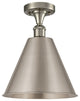 Innovations Lighting 516-1C-SN-MBC-12-SN-LED 1 Light 12" Semi-Flush Mount