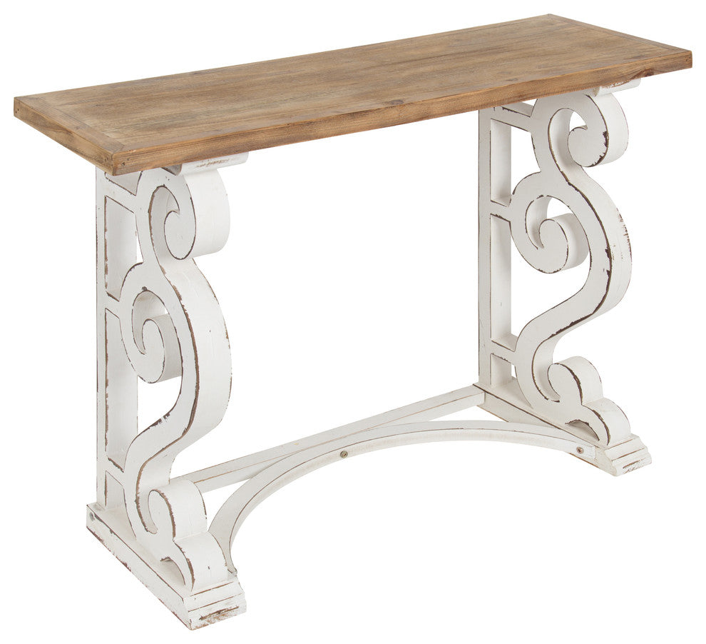 Kate and Laurel Wyldwood Country French Solid Wood Console Table