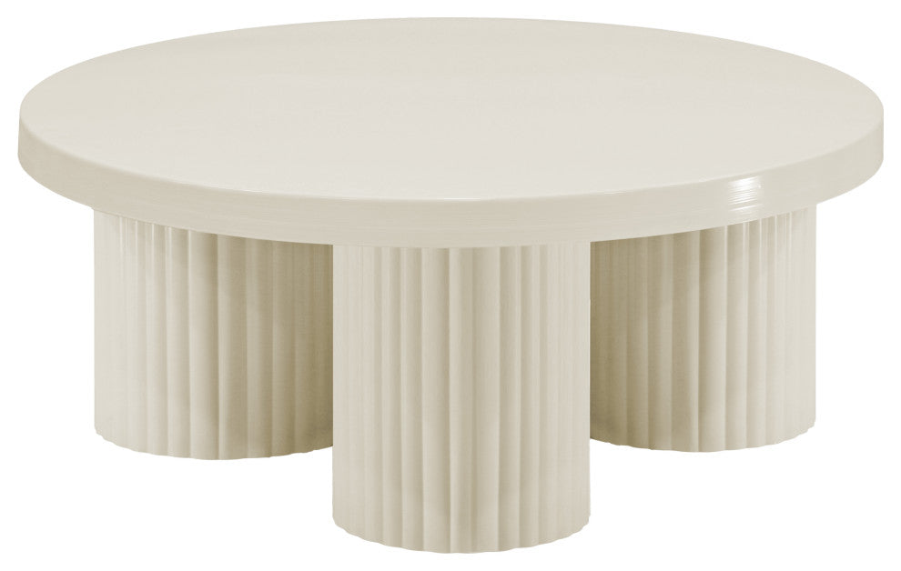 Rhodes Coffee Table / End Table, Cream, Coffee Table