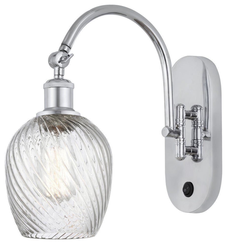 Innovations 518-1W-PC-G292 Salina 1 Light 5.3" Sconce, Polished Chrome