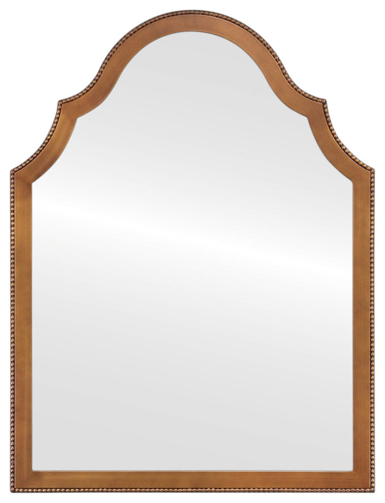 Vienne Framed Vanity Mirror, Peaks Cathedral, 24.4"x32.4", Autumn Bronze