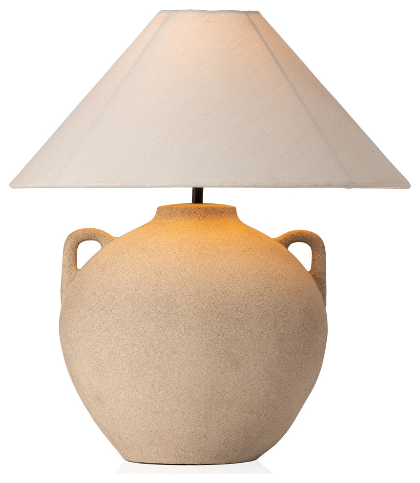 Mays Table Lamp-Light Sand Porcelain