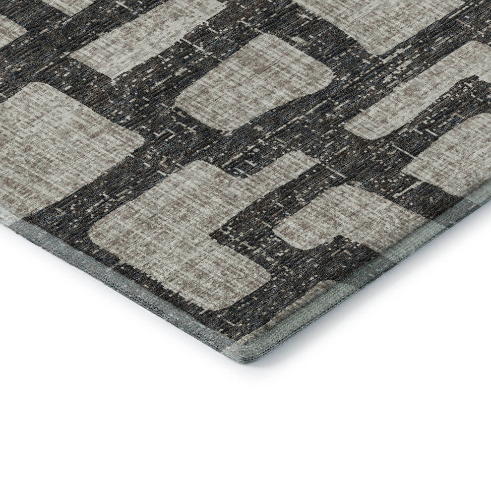 Addison Premium Washable Mayfield AMF110 Gray 8' x 10' Rug