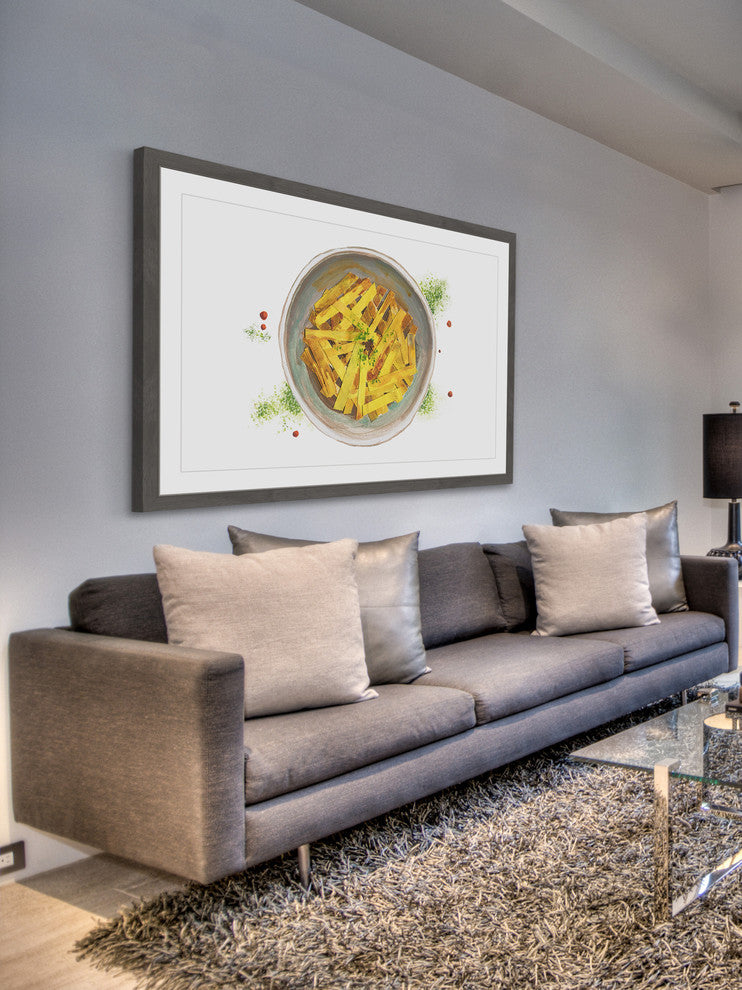 "French Fries" Framed Painting Print, 18"x12"