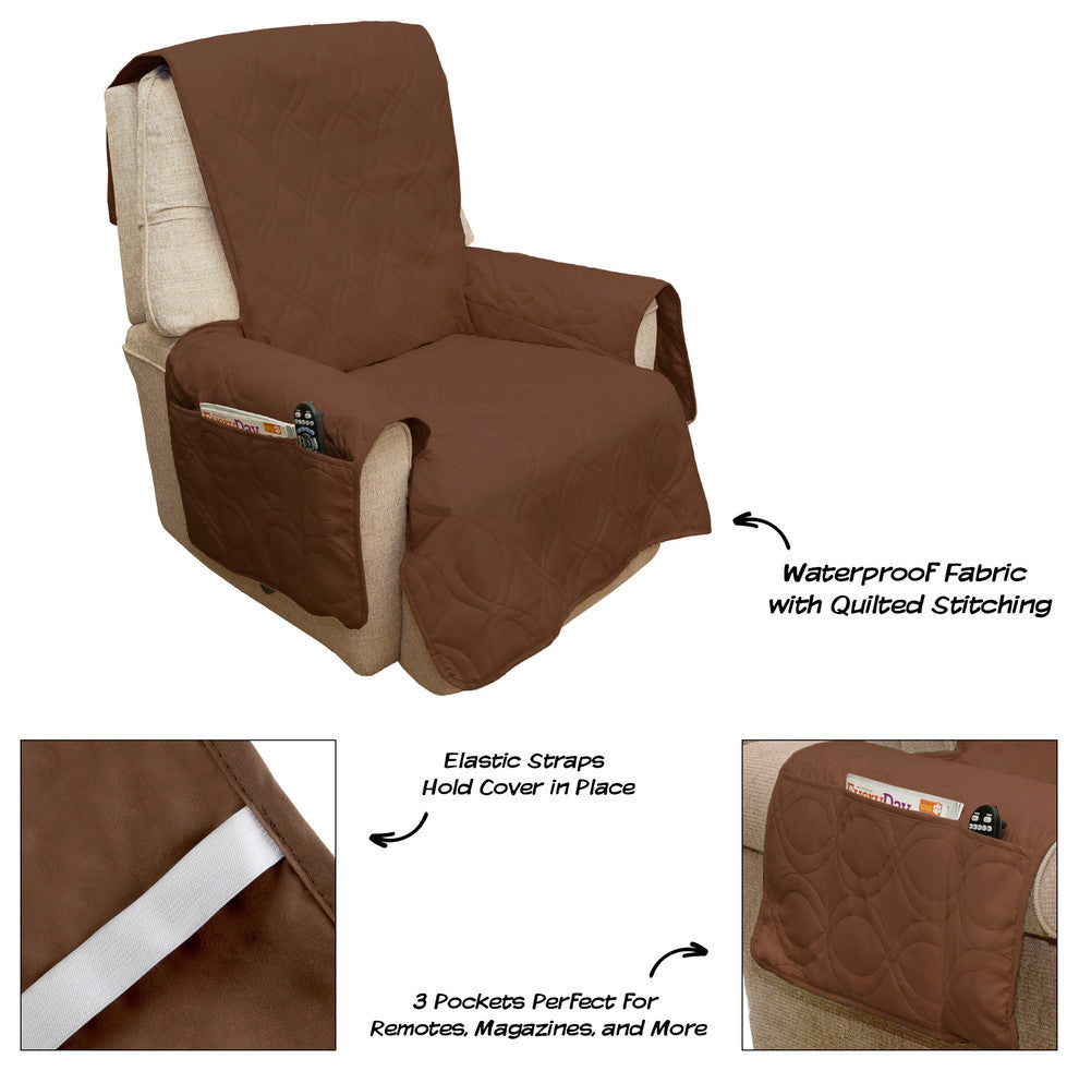 Furniture Cover, 100% Waterproof Protector Cover for Chair, Brown