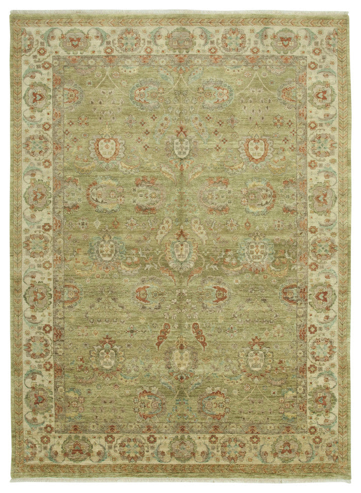 Rug N Carpet - Handwoven Oriental 8' 11" x 11' 9" One-of-a-Kind Oushak Area Rug