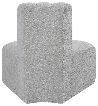 Arc Upholstered Modular Component, Grey, 1-Piece: Reverse Corner, Boucle Fabric