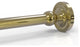 Prestige Regal Shower Curtain Rod Brackets, Unlacquered Brass