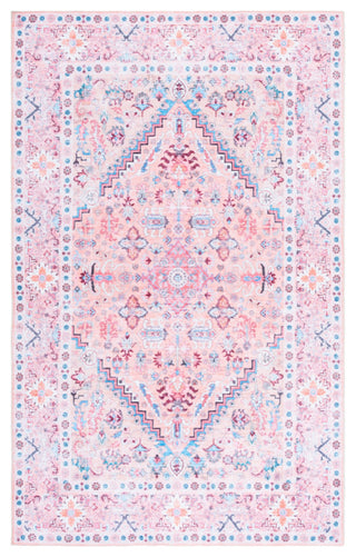Safavieh Arizona Machine-Washable Collection ARZ315 Rug, Beige/Pink, 8'x10'