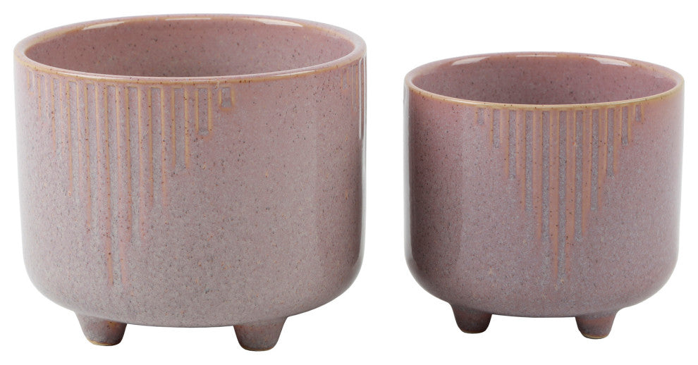 6" and 4.75" Cascade Footed Ceramic,Set of 2