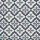 8'  Ivory Blue Hand Hooked Uv Treated Coastal Reef Round Indoor Outdoor Area Rug
