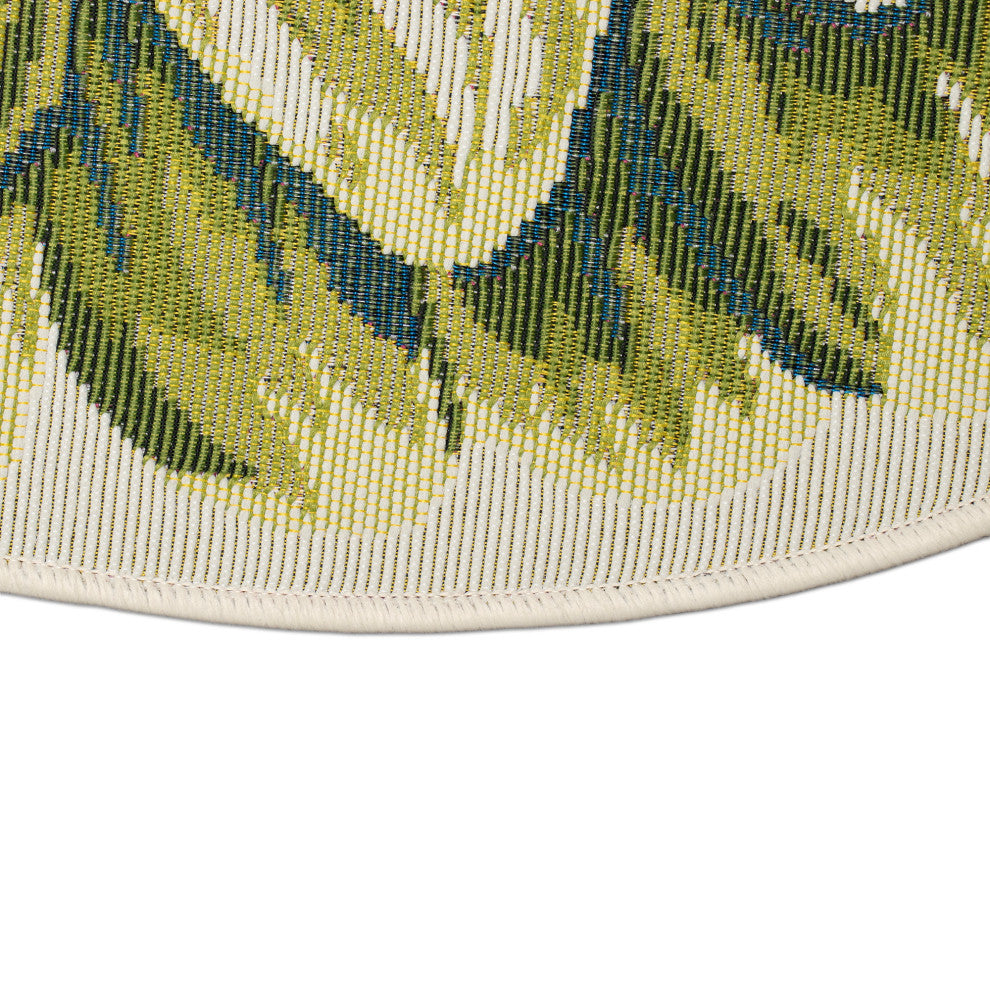 Esencia Mum Indoor/Outdoor Mat Green 3'3"x3'3"