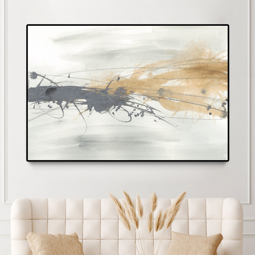 "Kinetic Horizon I" Oversized Framed Canvas, 40" x 60"