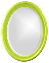 Howard Elliott George Glossy Green Oval Mirror