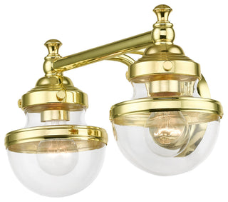 Livex Lighting Polished Brass 2-Light Vanity Sconce