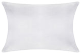 A1HC Throw Pillow Insert, Down Alternative Fill, Single, White, 12"x20"