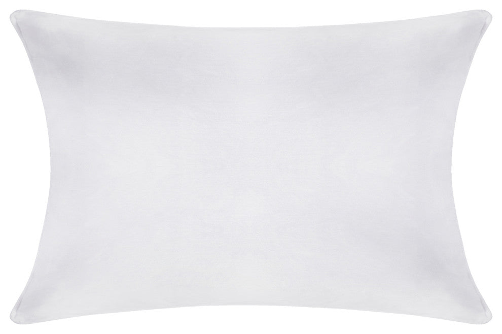 A1HC Throw Pillow Insert, Down Alternative Fill, Single, White, 12"x20"