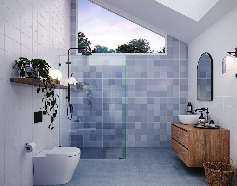 78"x50" Frameless Shower Door Single Fixed Panel, Oil Rubbed Bronze