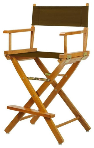 024" Director's Chair Honey Oak Frame-Brown Canvas