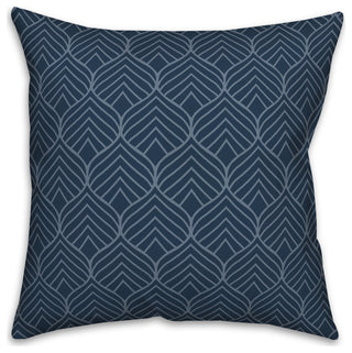 Geo Leaf Pattern 7 16x16 Spun Poly Pillow