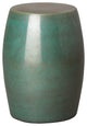 Round Smooth Stool Graphite Green 14x19