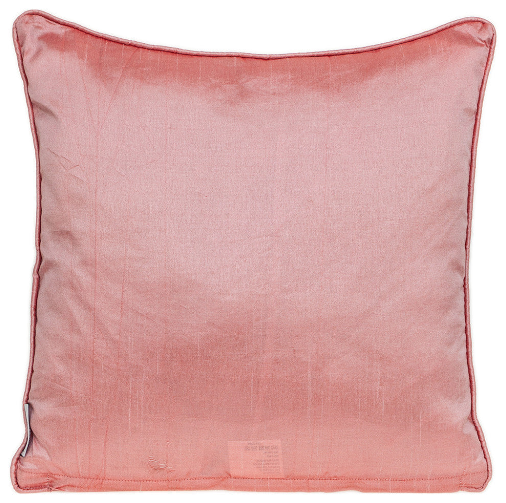 Parkland Collection Penelope Transitional Beige Pillow Cover With Poly Insert