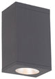 Cube Architectural 6" LED Flush Mount 2700K 90 CRI, Graphite