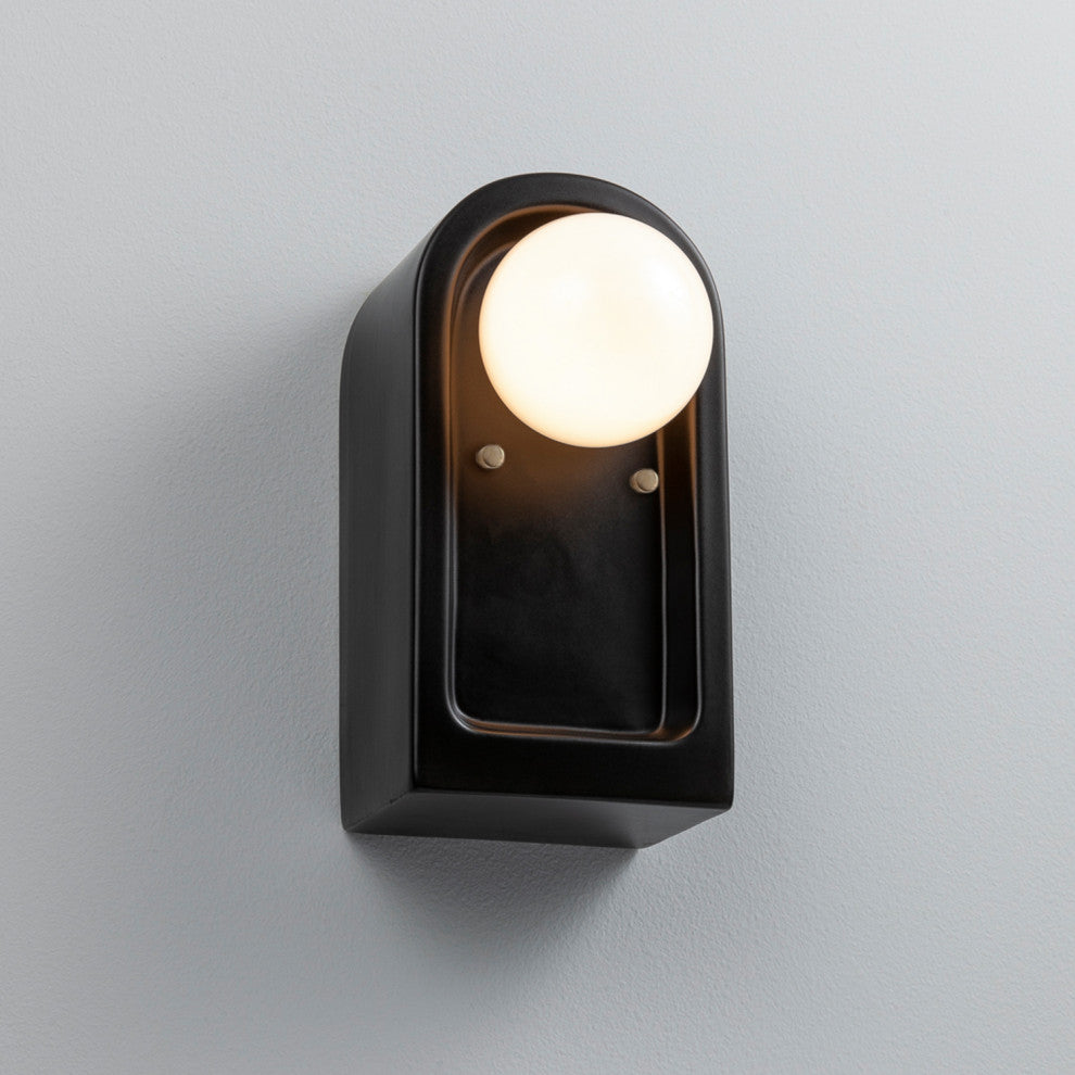 Arcade Wall Sconce, Carbon/Matte Black