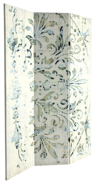 6' Tall Alabaster Muse Canvas Room Divider